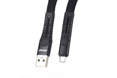 AMiO - Pružinový kábel USB+microUSB 1.2m FullLINK UC-12