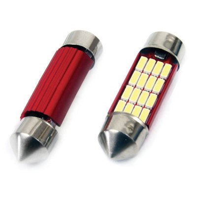 AMiO - LED žiarovky CANBUS 4014 16SMD Festoon C5W C10W C3W 39mm White 12V/24V