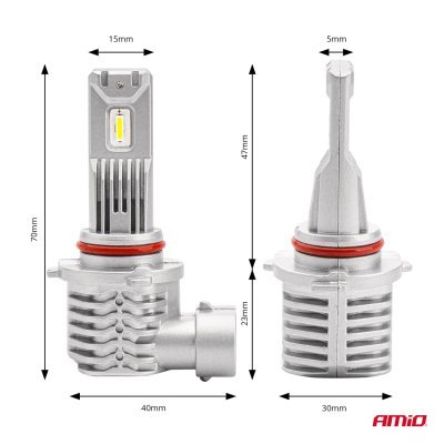AMiO - LED žiarovky hlavného svietenia HB4 9006 X1 Series AMiO