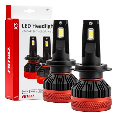 AMiO - LED žiarovky hlavného svietenia H7/H18 X3 Series