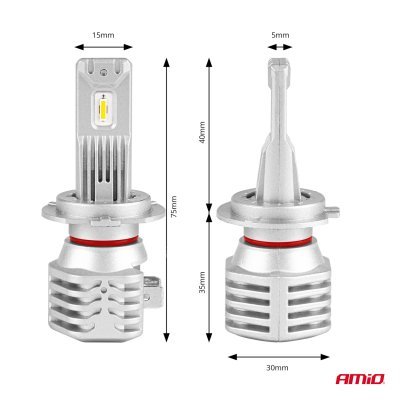 AMiO - LED žiarovky hlavného svietenia H7 X1 Series AMiO