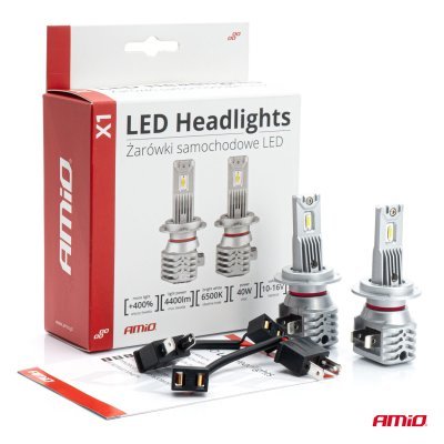 AMiO - LED žiarovky hlavného svietenia H7 X1 Series AMiO