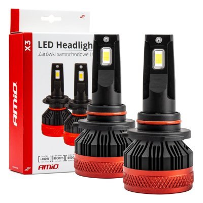 AMiO - LED žiarovky hlavného svietenia HB4 9006 X3 Series