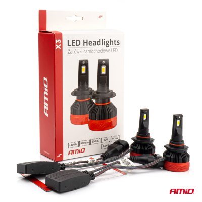 AMiO - LED žiarovky hlavného svietenia HB4 9006 X3 Series