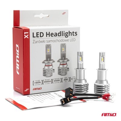 AMiO - LED žiarovky hlavného svietenia H3 X1 Series AMiO