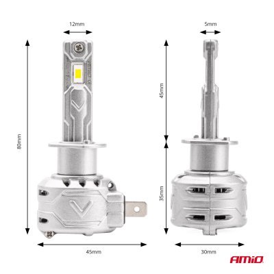 AMiO - LED žiarovky hlavného svietenia H1 X2 Series