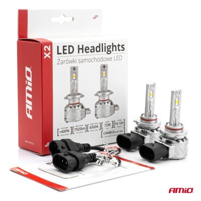 AMiO - LED žiarovky hlavného svietenia HB4 9006 X2 Series