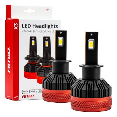 AMiO - LED žiarovky hlavného svietenia H3 X3 Series