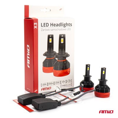 AMiO - LED žiarovky hlavného svietenia H3 X3 Series
