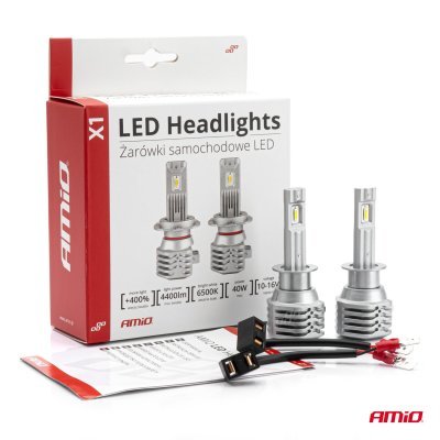 AMiO - LED žiarovky hlavného svietenia H1 X1 Series AMiO