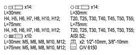 Yato - Sada bitov Torx Spline Imbus 10mm 40ks
