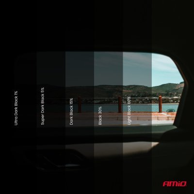 AMiO - Autofólia Black 0,5x3m (30%)