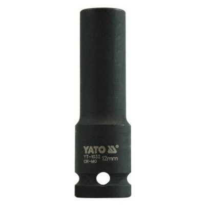 YATO - Rázový nadstavec šesťhraný dlhý 1/2" 12mm