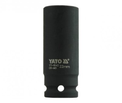 YATO - Rázový nadstavec šesťhraný dlhý 1/2" 22mm