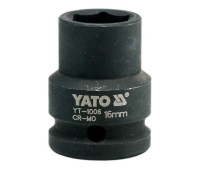 Yato - Nadstavec rázový šesťhranný krátky 1/2", 16mm
