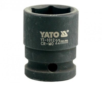 Yato - Nadstavec rázový šesťhranný krátky 1/2", 22mm