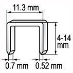 Yato - Spona do zošívačky 14 x 11,2 mm 1000 ks YT-7055