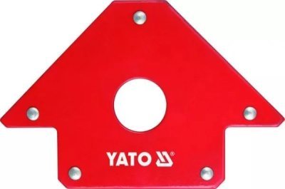 YATO - Uholník magnetický na zváranie s otvorom 102 x 155 x 17mm