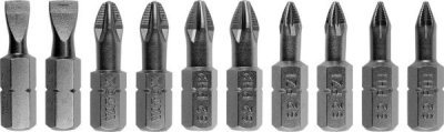 Yato - Sada bitov 2 x PH1, 2 x PH2, 2 x PZ1, 2 x PZ2 1/4″ 10ks