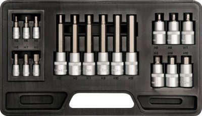 Yato - bity sada IMBUS 1/2", 1/4", 18ks