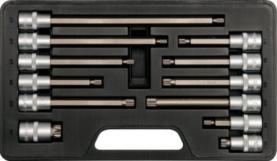 Yato - Nadstavce sada SPLINE M5-M17, 1/2", 12ks