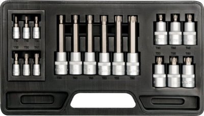 Yato - Bity sada TORX T10-T60mm 18ks