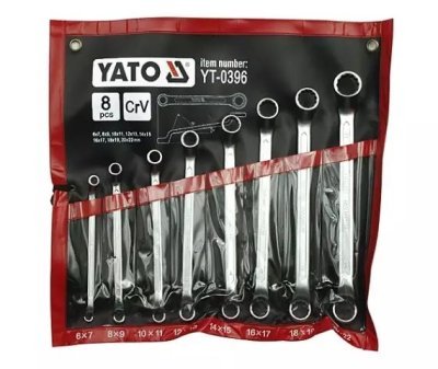 YATO - Sada kľúčov očkových ohnutých 6-22mm 8ks