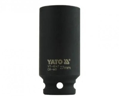 YATO - Rázový nadstavec šesťhraný dlhý 1/2" 27mm