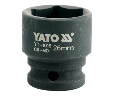 Yato - Nadstavec rázový šesťhranný krátky 1/2", 26mm