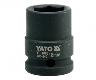 Yato - Nadstavec rázový šesťhranný krátky 1/2", 18mm