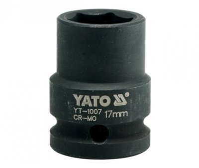 Yato - Nadstavec rázový šesťhranný krátky 1/2", 17mm
