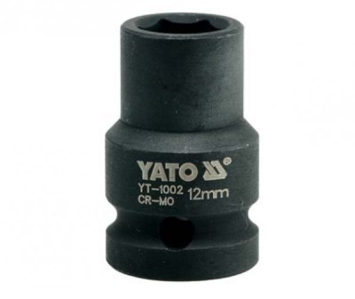 Yato - Nadstavec rázový šesťhranný krátky 1/2", 12mm