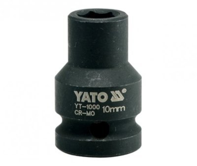 Yato - Nadstavec rázový šesťhranný krátky 1/2", 10mm