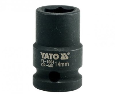Yato - Nadstavec rázový šesťhranný krátky 1/2", 14mm