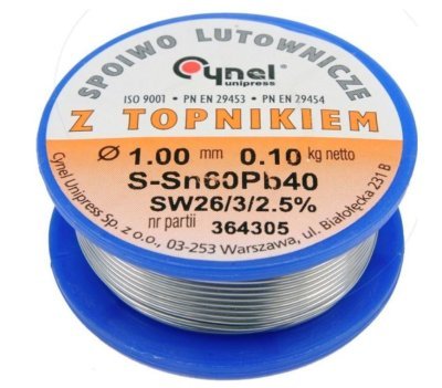 Vorel - Spajkovací cín Sn60Pb40 ø1.0mm, 100g