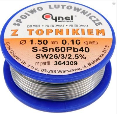 Vorel - Spajkovací cín Sn60Pb40 ø1.5mm, 100g