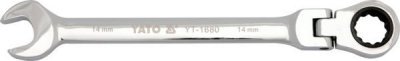 Yato - Kľúč očkoplochý račňový s kĺbom 14mm