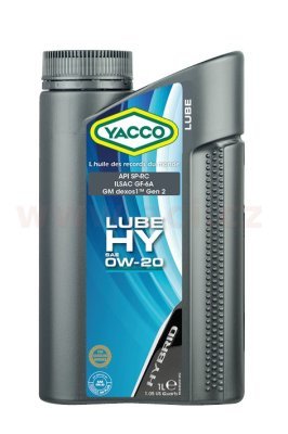 YACCO - Motorový olej LUBE HY 0W20 1L