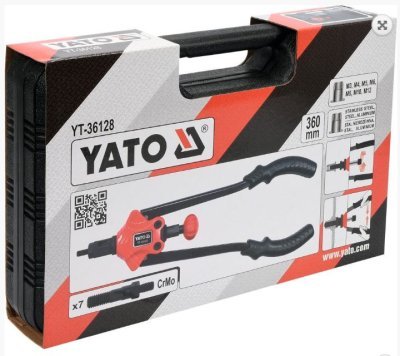 YATO - Nitovacie kliešte na matice M3-M12 360mm