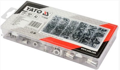 Yato - Hliníkové nitovacie matice M3-M10 150ks