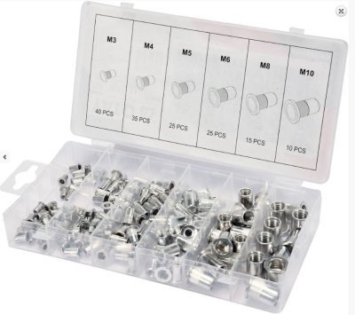 Yato - Hliníkové nitovacie matice M3-M10 150ks