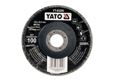 YATO - Kotúč lamelový korundový brúsny 125 x 22.2mm P60