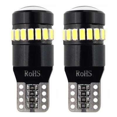 AMiO - LED žiarovky CANBUS 18SMD 3014 + 1SMD 1SMD T10 W5W White 12V/24V