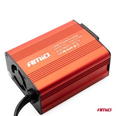 AMiO - Menič napäta AMiO 12V/230V 150W/300W 2xUSB PI01
