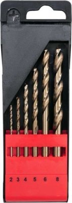 YATO - sada vrtákov do kovu HSS-COBALT 2, 3, 4, 5, 6, 8mm 6ks