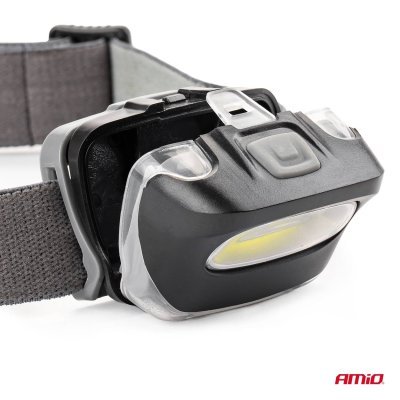 AMiO - Čelovka LED COB 3xAAA 150Flux IPX3