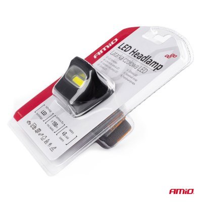 AMiO - Čelovka LED COB 3xAAA 150Flux IPX3