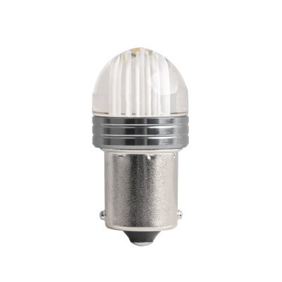 AMiO - LED žiarovky STANDARD P21W 9SMD 12V Clear white 100 ks