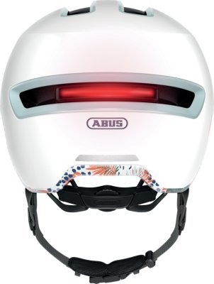 ABUS - cyklo prilba so svetlom HUD-Y flower, ABUS (biela, veľ. L)