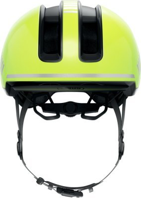 ABUS - cyklo prilba so svetlom HUD-Y signal yellow, ABUS (žltá fluo, veľ. L)